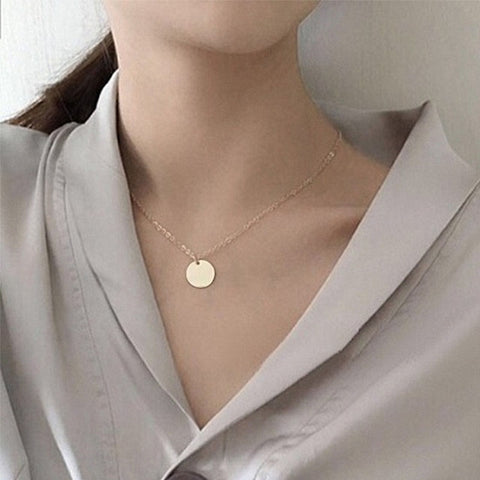 2019 Fashion Heart Leaf Star Moon Necklace Crystal Pendant Necklace Chain Round Coin Women Statement Jewelry Wholesale Necklaces