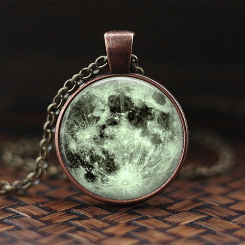 Charming Nebula Necklace Galaxy Space Glass Cabochon Pendant Solar System Jewelry Space Universe Necklace Milky Way Jewelry