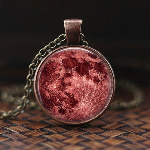 Charming Nebula Necklace Galaxy Space Glass Cabochon Pendant Solar System Jewelry Space Universe Necklace Milky Way Jewelry