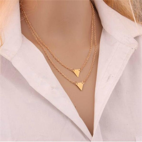 Hottest Fashion Casual Personality Circle Lariat Pendant Gold Color Necklace High Quality Simple Choker Necklaces Women