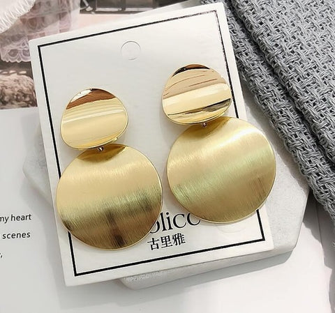 Big Drop Earrings for Women Geometric Statement Earrings female 2019 Fashion Modern Jewelry hanging kolczyki oorbellen