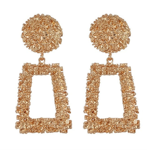 Design New Fashion Hollow Face/Hand Shape Statement Drop Earrings For Women Jewelry Abstract Art Dangle Earring Wholesale