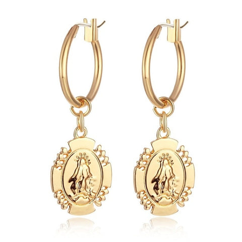 Design New Fashion Hollow Face/Hand Shape Statement Drop Earrings For Women Jewelry Abstract Art Dangle Earring Wholesale