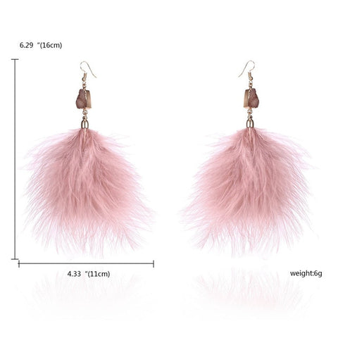 Women Tassel Dangle Long Earrings For Women Owl Leaf Feather earrings Jewelry Earrings Bride Jewelry